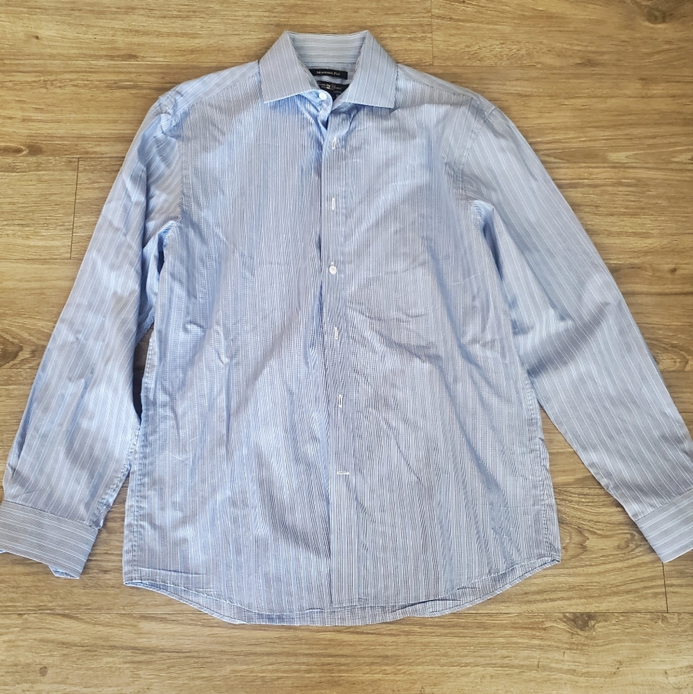 Men's Pronto Uomo Modern Fit Long Sleeve Button Down Shirt
